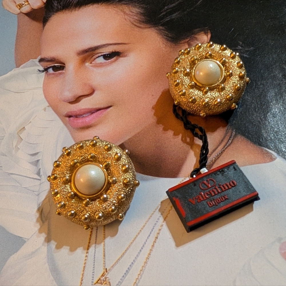 VALENTINO BIJOUX Earrings RARE VINTAGE - Picture 6 of 6